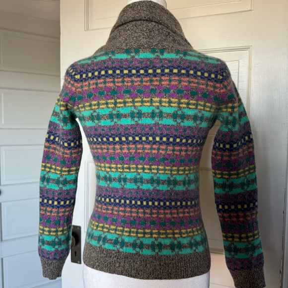 Madewell Wallace Colorful Shawl Collar Cardigan Merino Wool XS - Picture 8 of 13